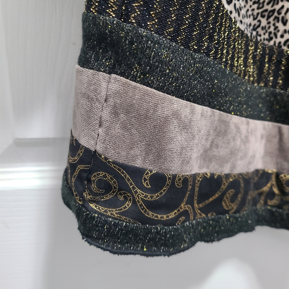 CHICOS DUSTER PATCHWORK JACQUARD PATTERN TEXAS TA… - image 15